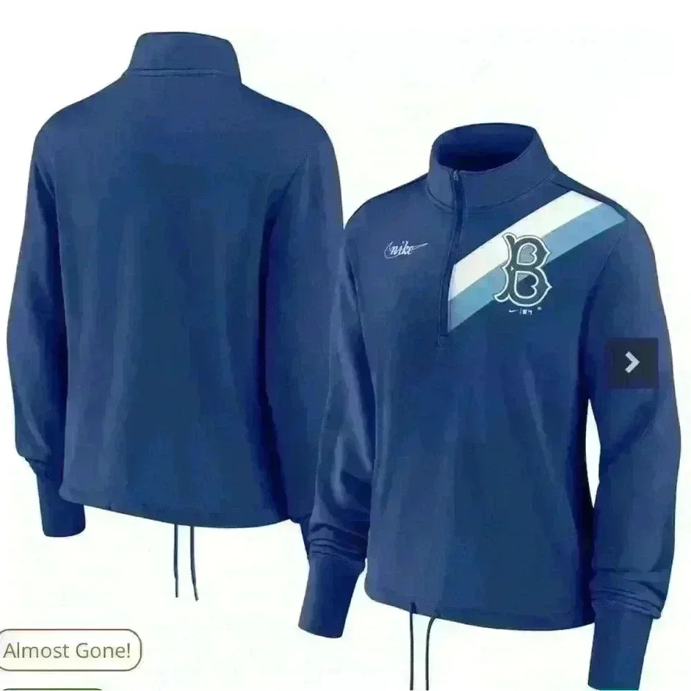 NWOT Brooklyn Dodgers Nike Royal Cooperstown Collection Half Zip Pullover